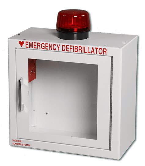 Modern Metal AED Storage Cabinet 